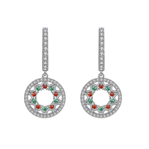 Christmas amusement park ferris wheel earrings