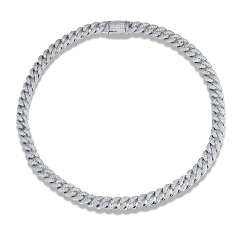 Cuban Link Chain Iced Out Necklace 10mm