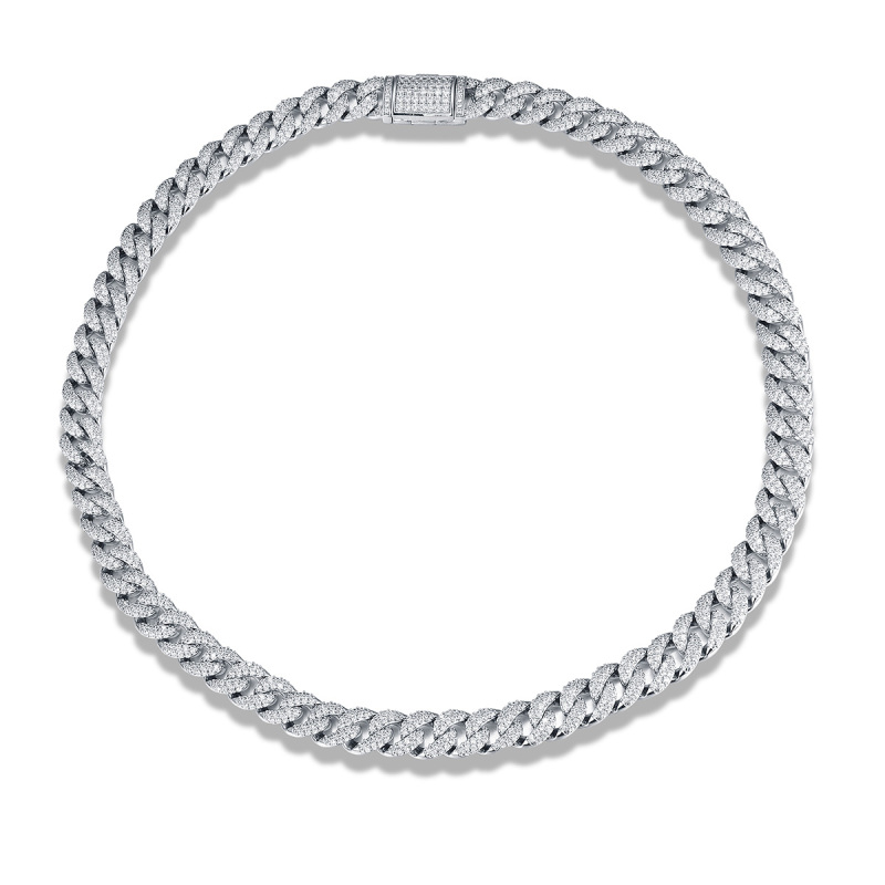 Cuban Link Chain Iced Out Necklace 10mm