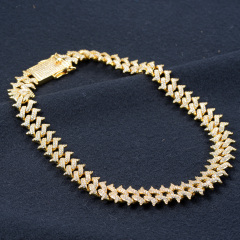14K Gold Plated Cuban Link Chain 15mm