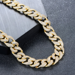 18K Gold Plated Cuban Link Chain 14mm
