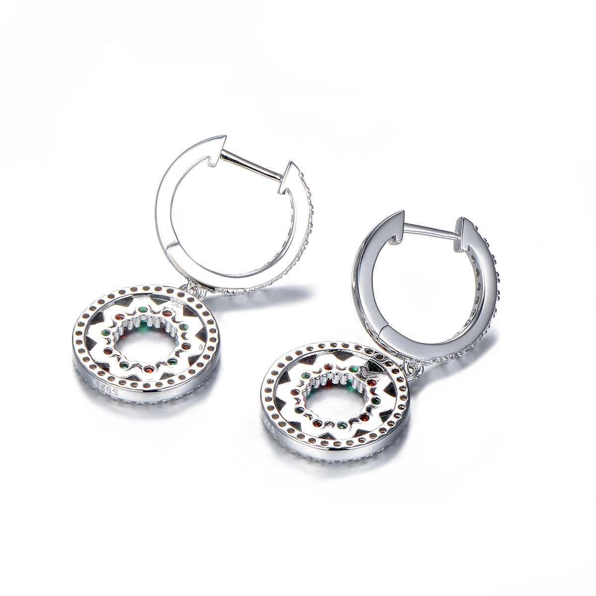 Christmas amusement park ferris wheel earrings
