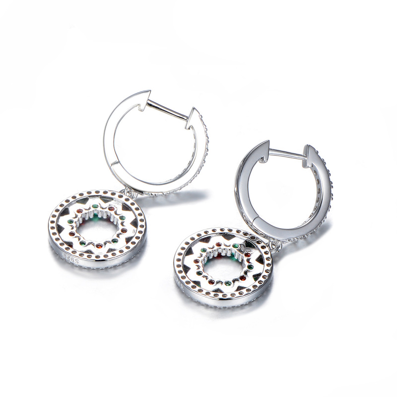 Christmas amusement park ferris wheel earrings