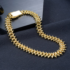 14K Gold Plated Cuban Link Chain 15mm