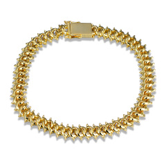 14K Gold Plated Cuban Link Chain 15mm