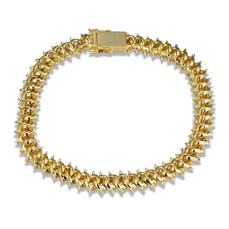 14K Gold Plated Cuban Link Chain 15mm
