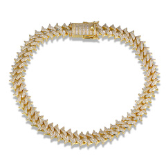 14K Gold Plated Cuban Link Chain 15mm