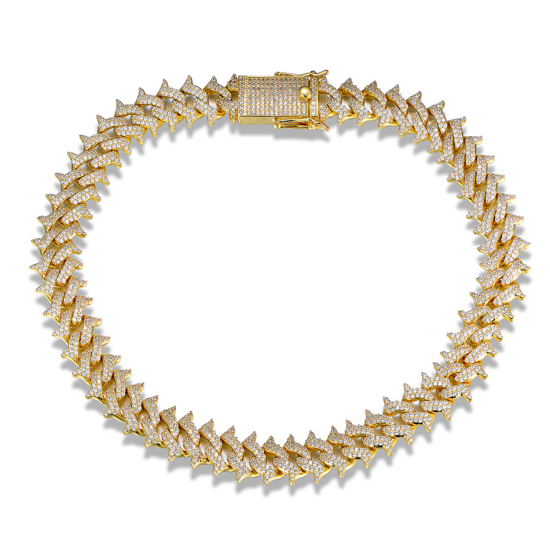 14K Gold Plated Cuban Link Chain 15mm
