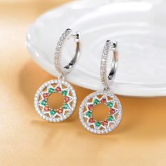 Christmas amusement park ferris wheel earrings