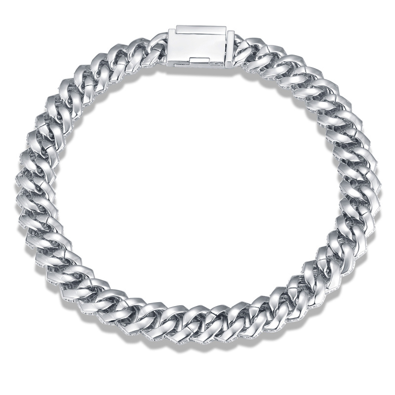 19mm Cuban Link Chain Necklace AAA CZ
