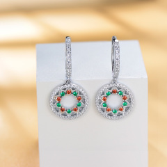 Christmas amusement park ferris wheel earrings