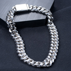 19mm Cuban Link Chain Necklace AAA CZ