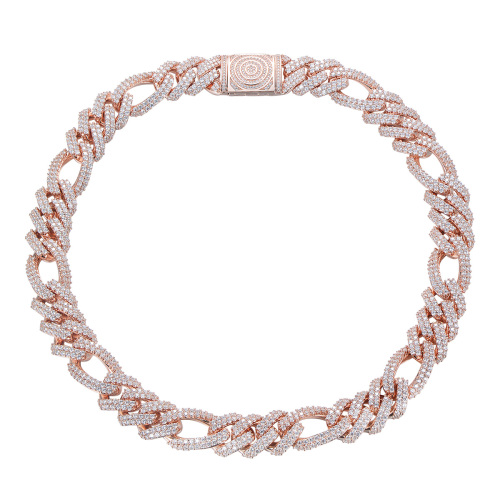 Rose Gold Cuban Link Chain 14mm