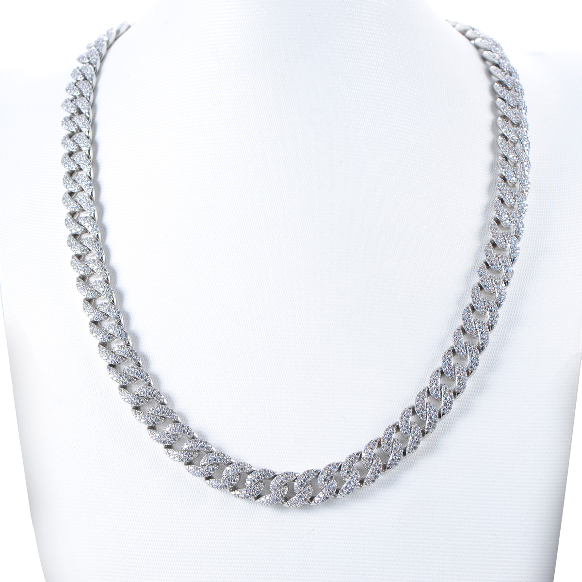 Cuban Link Chain Iced Out Necklace 10mm