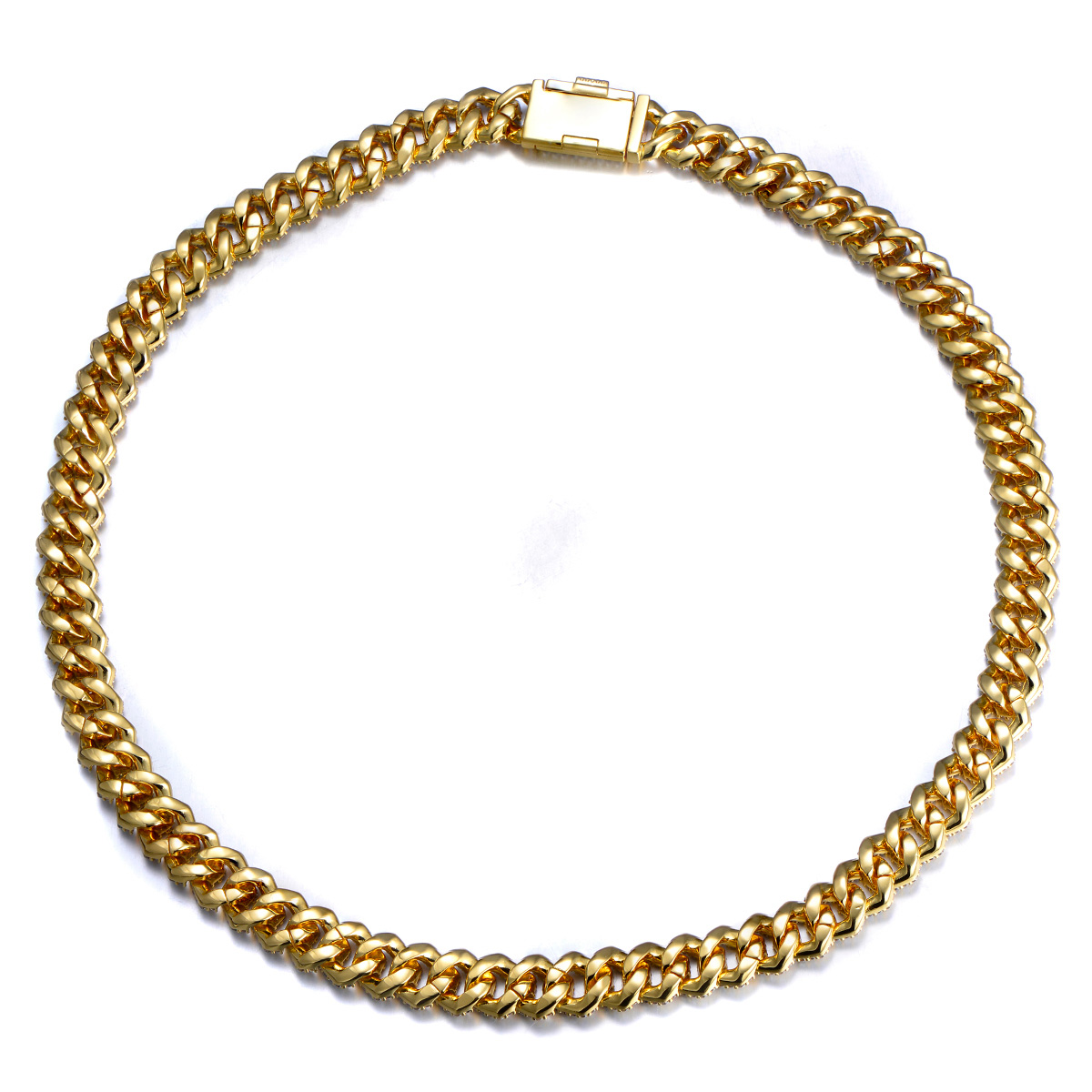 Cuban Link Chain 14K Gold Plated 12mm