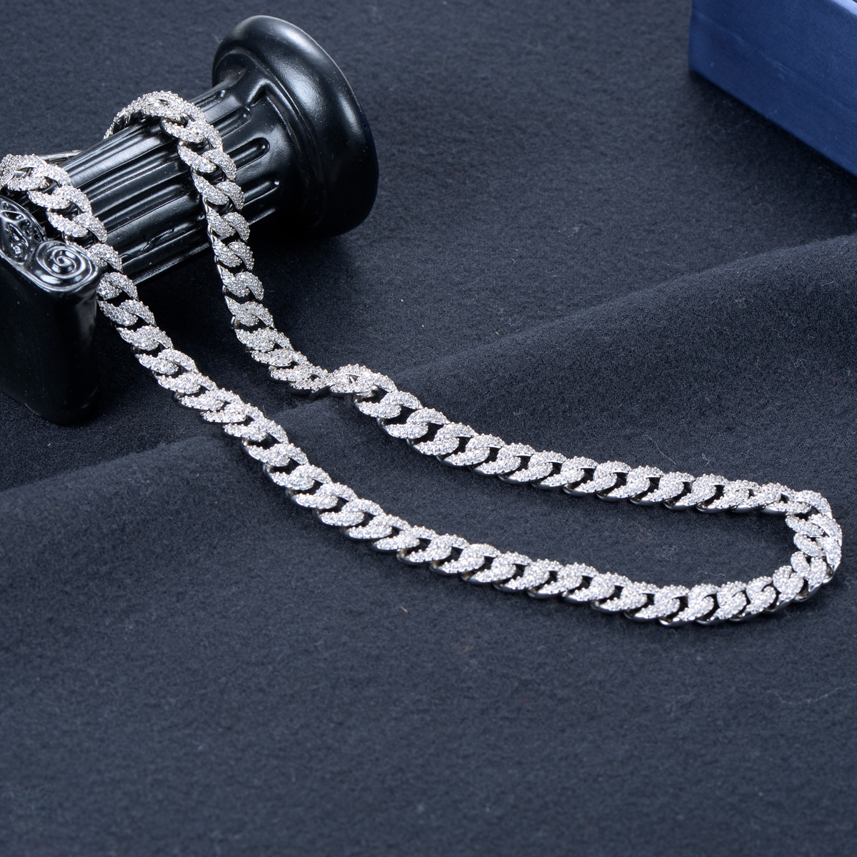 Cuban Link Chain Iced Out Necklace 10mm