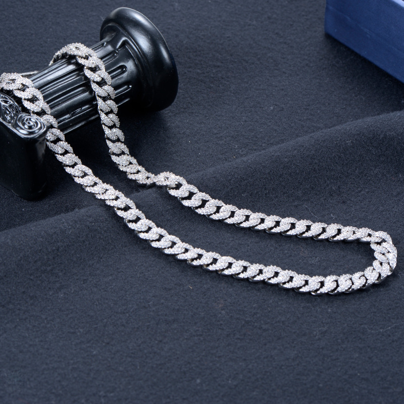 Cuban Link Chain Iced Out Necklace 10mm