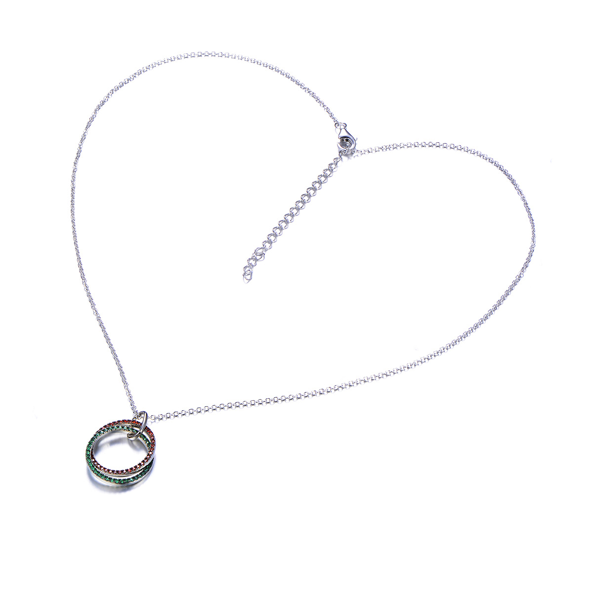 Christmas Big Circle Pendant Necklace