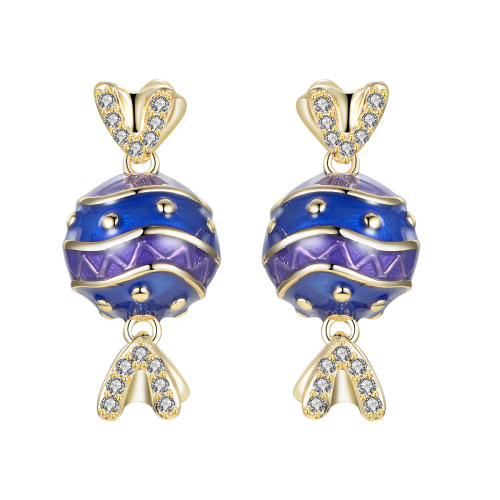 Christmas Sweet Candy Studs Earrings