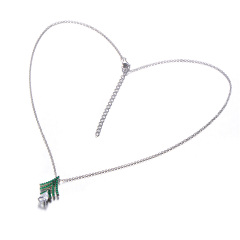 Christmas tree pendant necklace