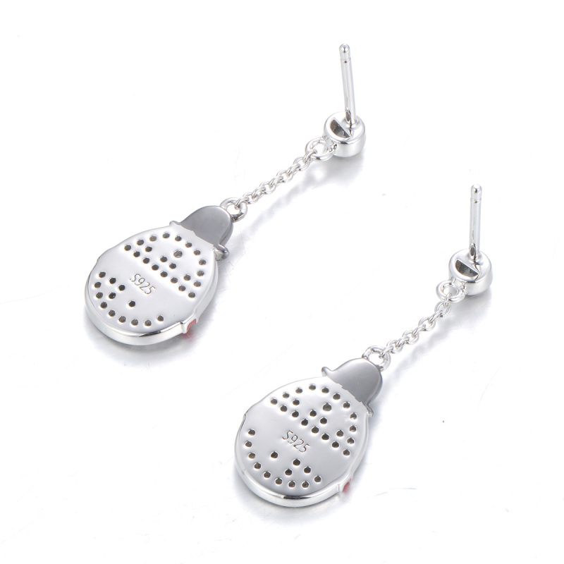 Christmas snowman long studs earrings