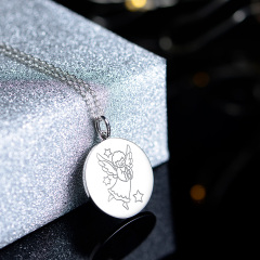 Christmas little angel pendant necklace