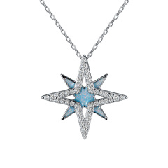 Christmas twinkling star pendant necklace