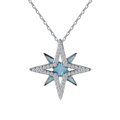 Christmas twinkling star pendant necklace