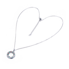 Christmas amusement park ferris wheel pendant necklace