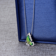 enamel butterfly necklace