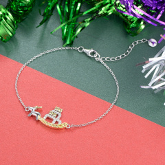 Lovely reindeer sleigh bracelets for Christmas