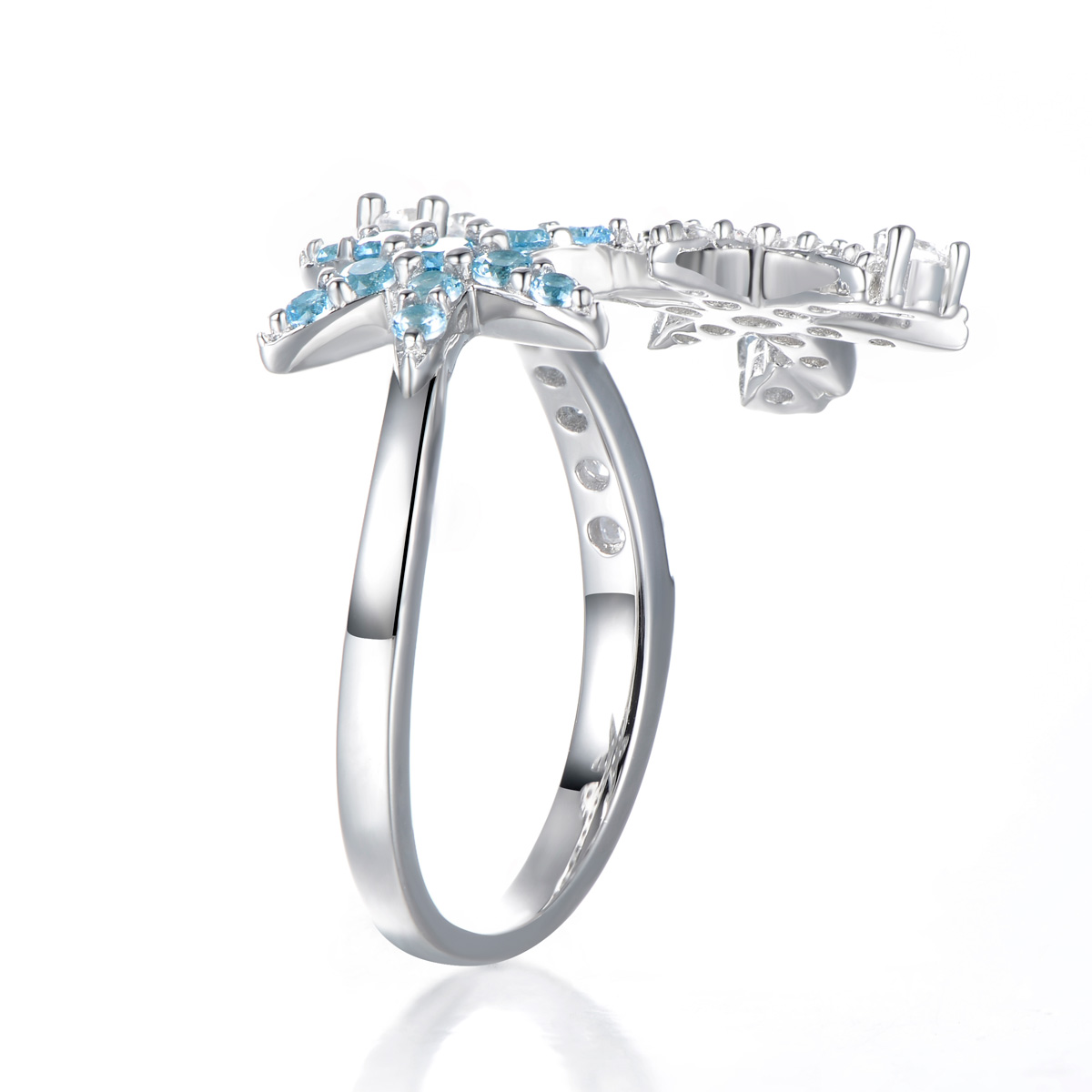 Christmas ice crystal ring