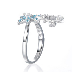 Christmas ice crystal ring