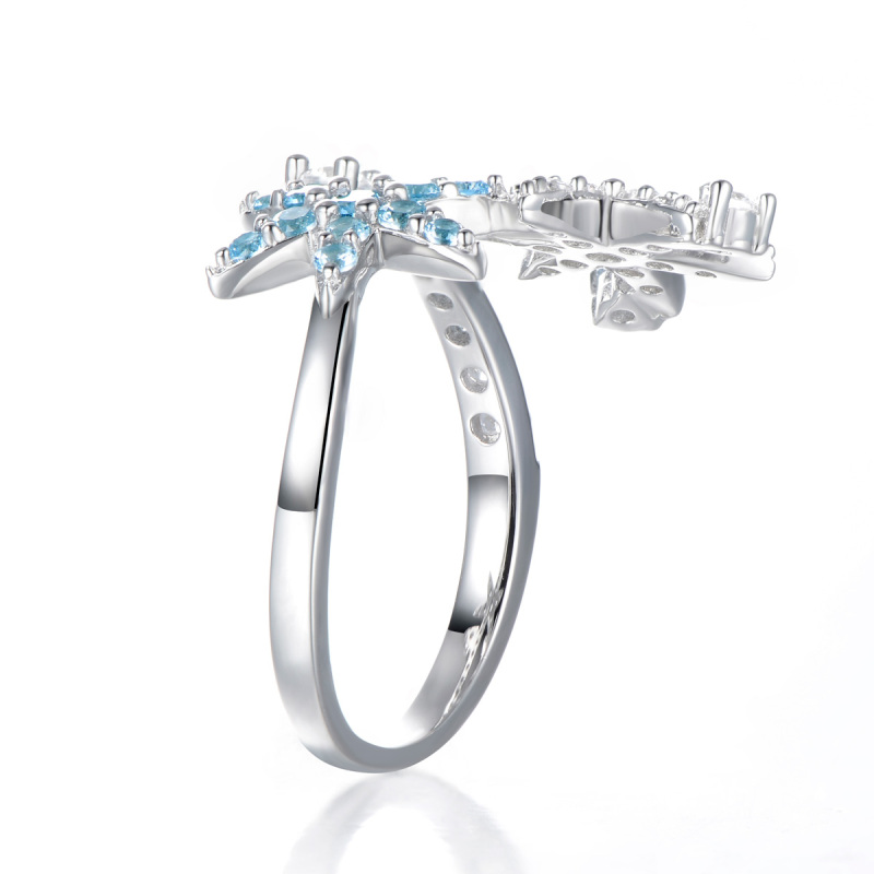 Christmas ice crystal ring
