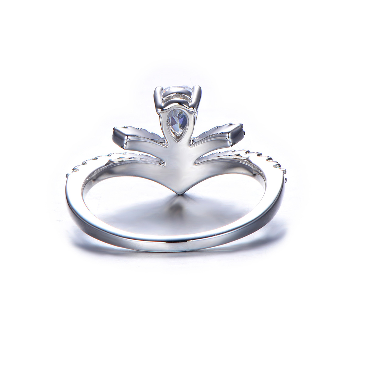 Christmas trees CZ ring