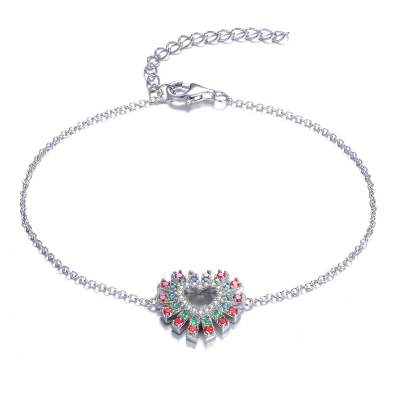Christmas heart bracelets