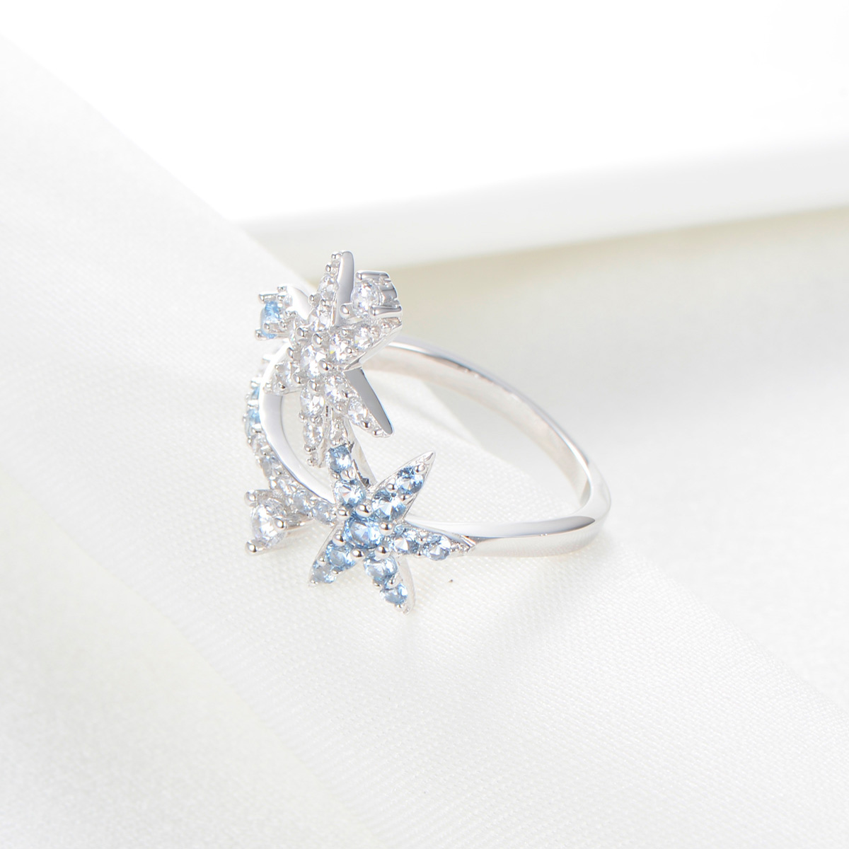 Christmas ice crystal ring