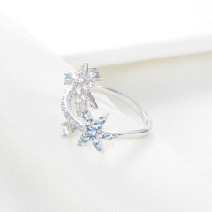 Christmas ice crystal ring