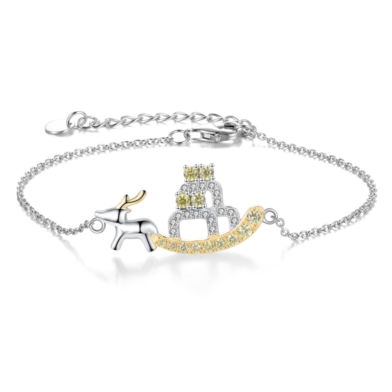 Lovely reindeer sleigh bracelets for Christmas