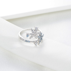 Christmas ice crystal ring