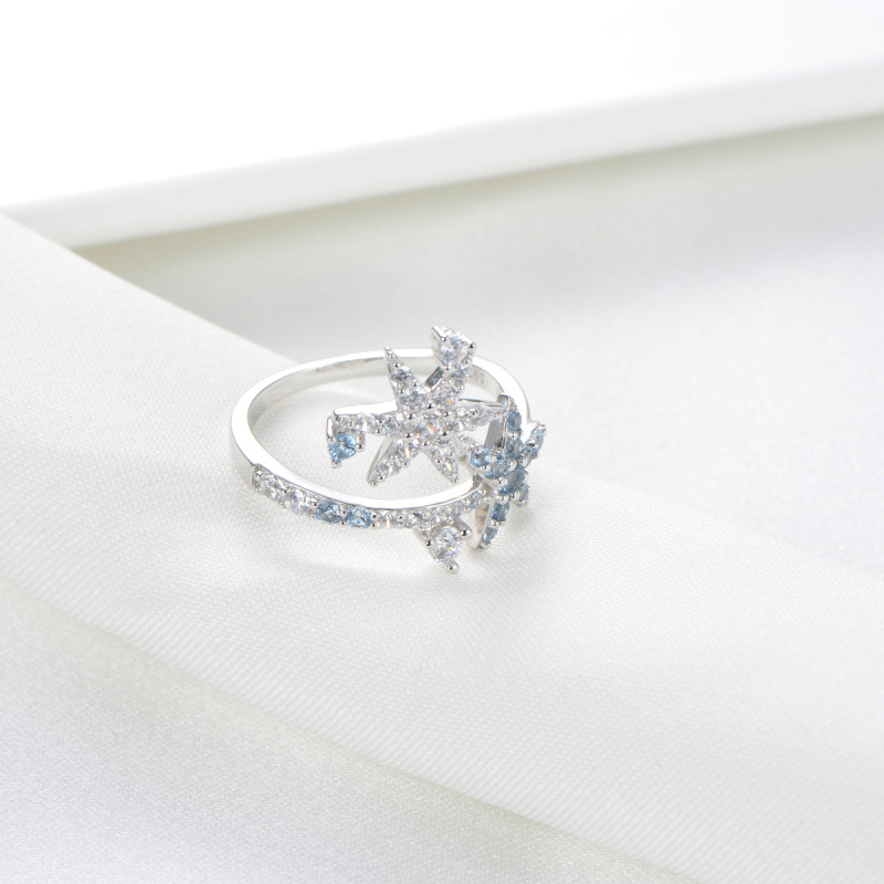 Christmas ice crystal ring