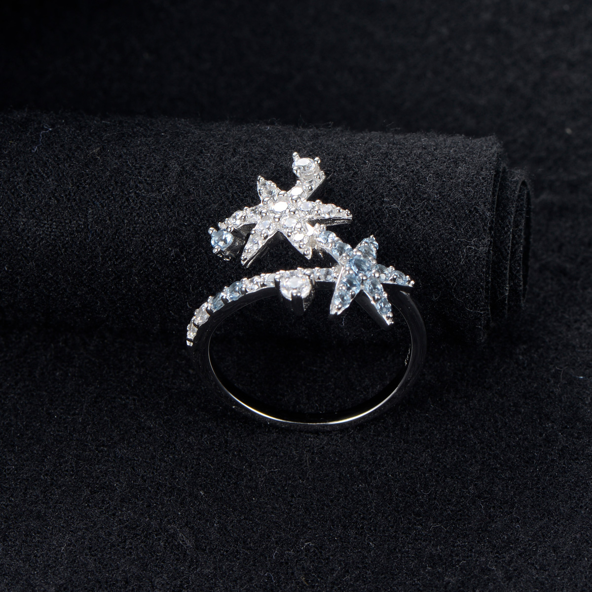Christmas ice crystal ring
