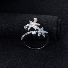 Christmas ice crystal ring