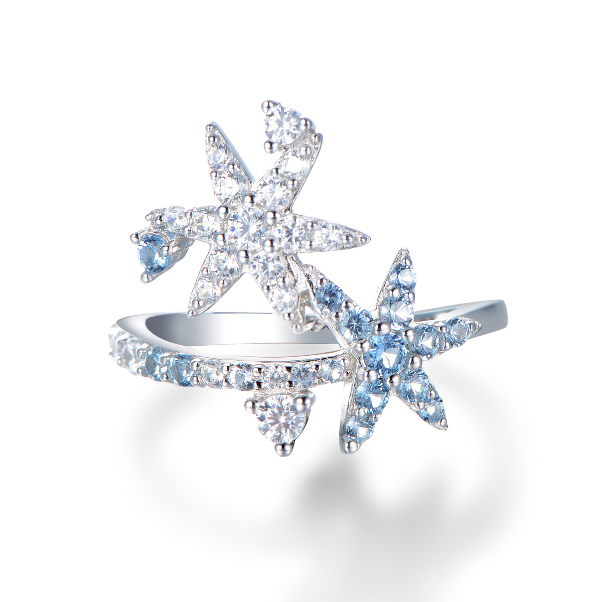 Christmas ice crystal ring