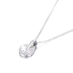 Christmas snowman pendant necklace