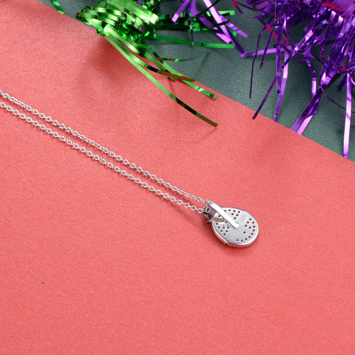 Christmas snowman pendant necklace
