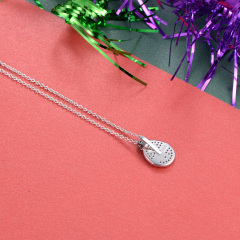 Christmas snowman pendant necklace