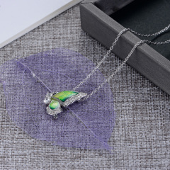 enamel butterfly necklace