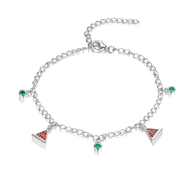 Christmas hat silver bracelets