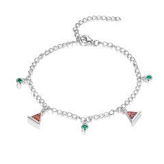 Christmas hat silver bracelets